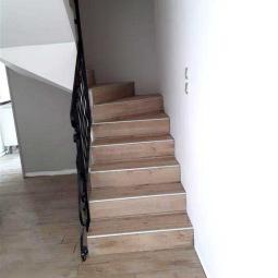 Escalier effet parquet